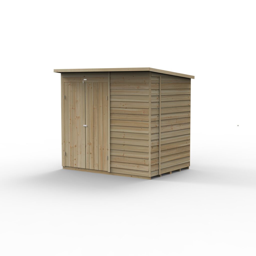 4LIFE Pent Shed 7×5 – No Windows – Double Door with Installation 5013053203859 2